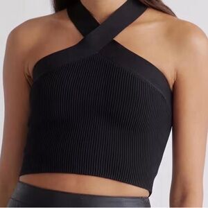 Aritzia Babagon Sculpt Knit Criss Cross Tank